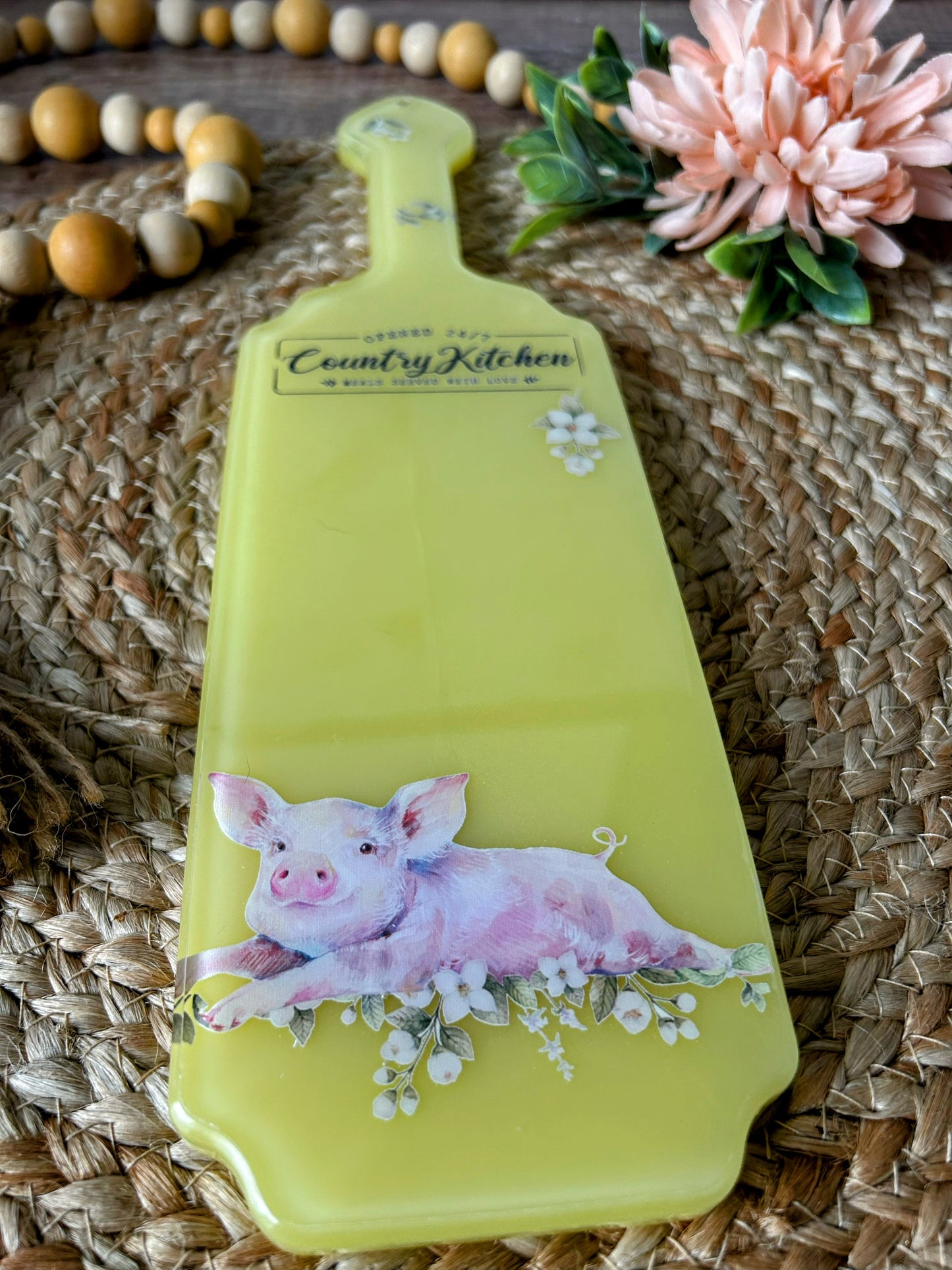 Country Love: Yellow Charcuterie Board