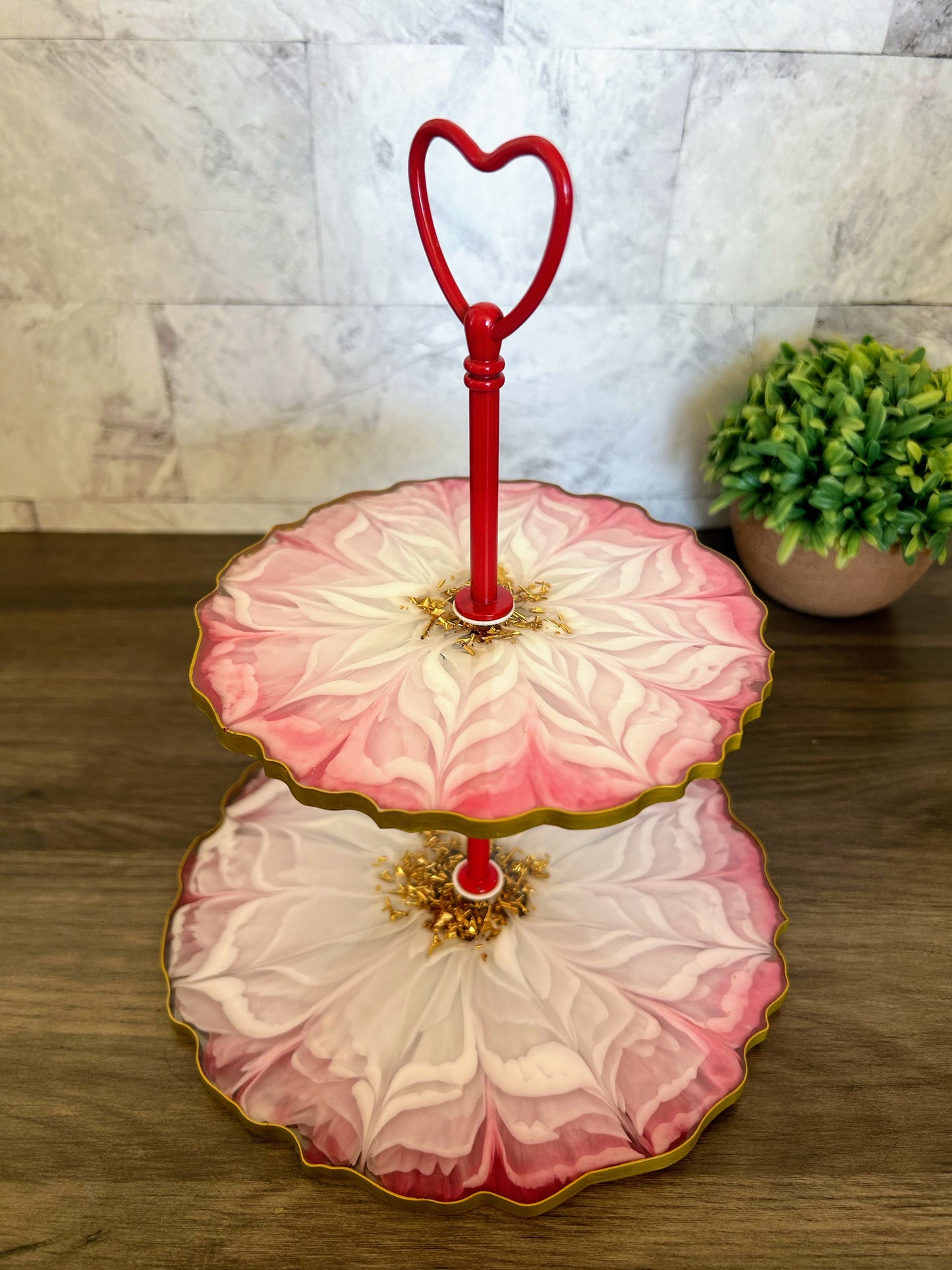 Flower Tiered Tray