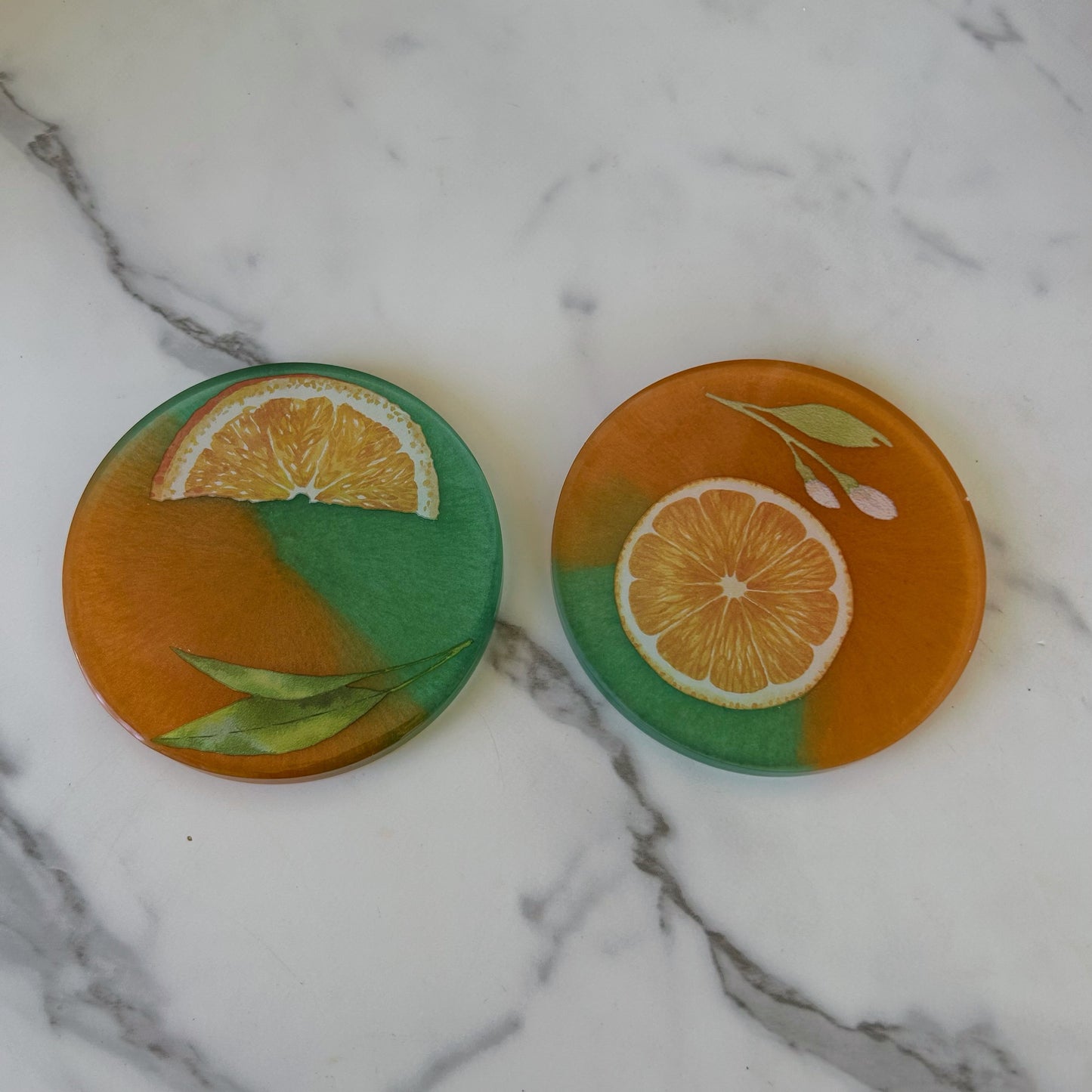 Orange Coaster (Set of 2)