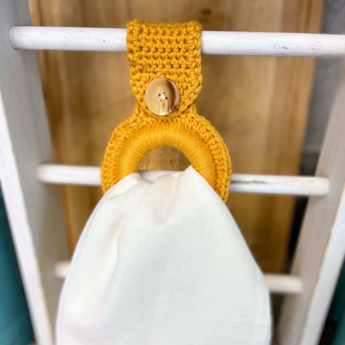 Yellow Towel Ring